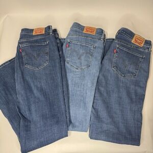 Levi's Classic Bootcut Women's Jeans Size 10M (w30/L32) Lot Of 3 Pairs.